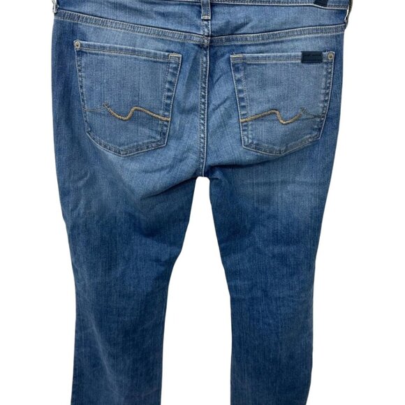 28 “ - 7 For All Mankind - The Original Bootcut Jeans - Distressed - Picture 2 of 7